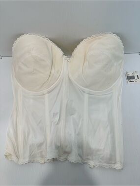 Strapless Longline Bustier in Ivory size 44